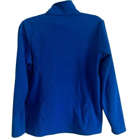 Lands' End Cobalt Blue Performance Fleece Sweater Womens Size S Hiking Athletic - Picture 7 of 11